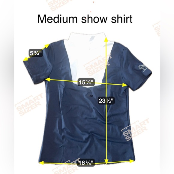 baby blue short sleeve equestrian show shirts - Picture 13 of 14